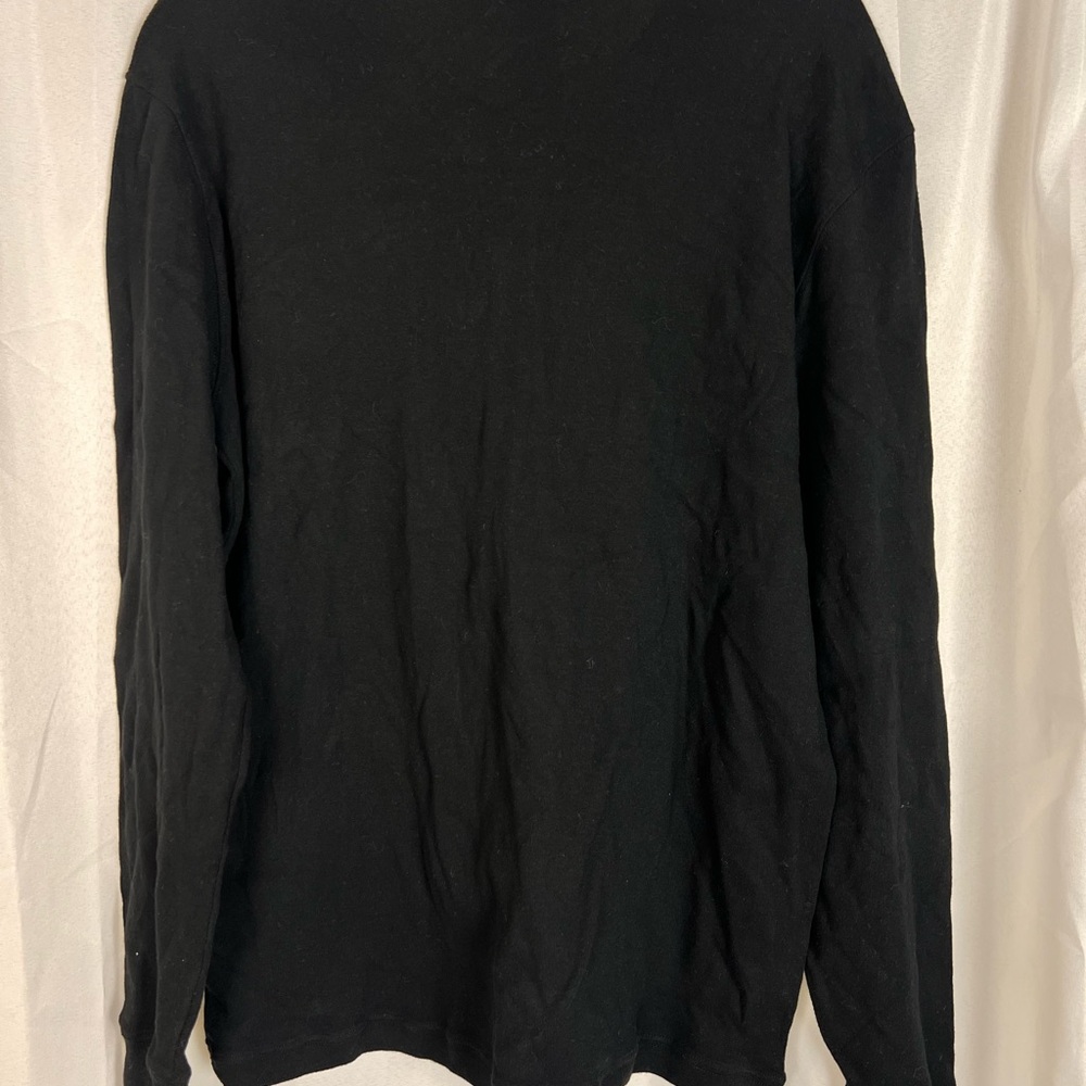 Men’s Tom Ford size 54 L black Henley long sleeve shirt - Picture 4 of 6